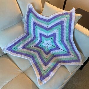 Crochet Star Blanket or Accent Throw